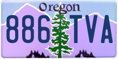 OR license plate 886TVA