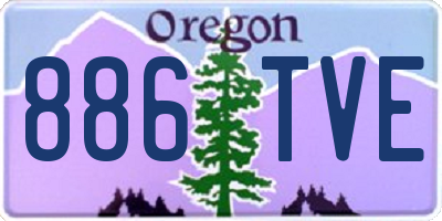 OR license plate 886TVE
