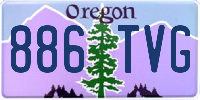 OR license plate 886TVG