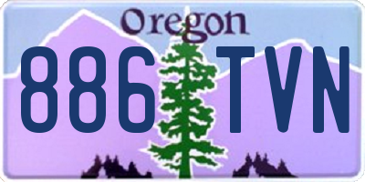 OR license plate 886TVN