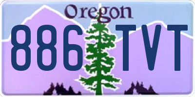 OR license plate 886TVT