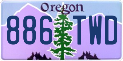OR license plate 886TWD