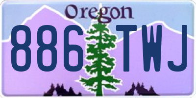 OR license plate 886TWJ
