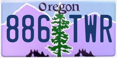 OR license plate 886TWR