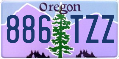 OR license plate 886TZZ