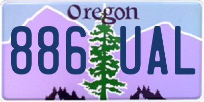 OR license plate 886UAL