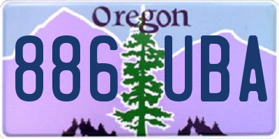 OR license plate 886UBA