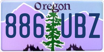 OR license plate 886UBZ