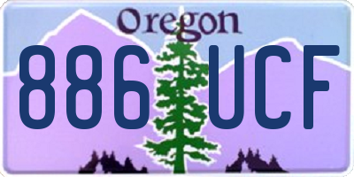 OR license plate 886UCF