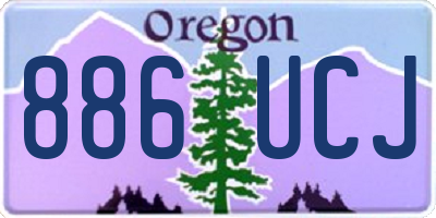 OR license plate 886UCJ