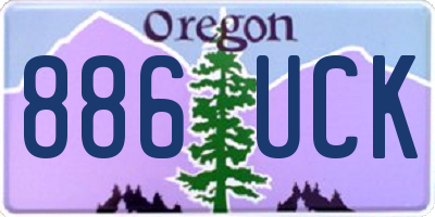 OR license plate 886UCK