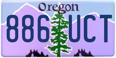 OR license plate 886UCT