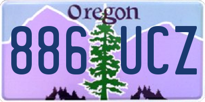 OR license plate 886UCZ