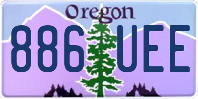 OR license plate 886UEE