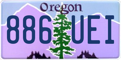 OR license plate 886UEI
