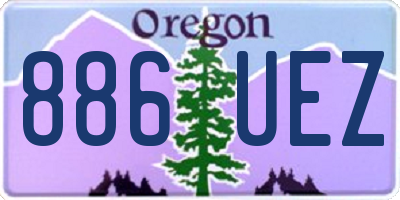 OR license plate 886UEZ