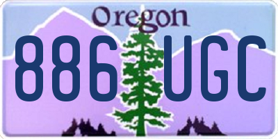 OR license plate 886UGC