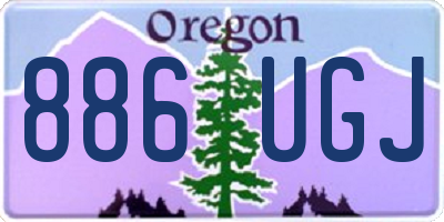 OR license plate 886UGJ