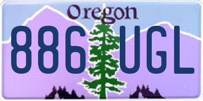 OR license plate 886UGL