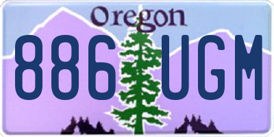 OR license plate 886UGM