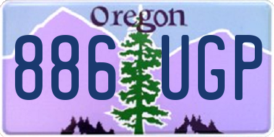 OR license plate 886UGP