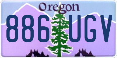 OR license plate 886UGV