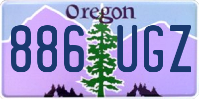 OR license plate 886UGZ