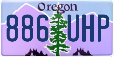 OR license plate 886UHP