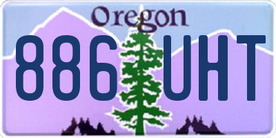 OR license plate 886UHT