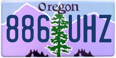 OR license plate 886UHZ