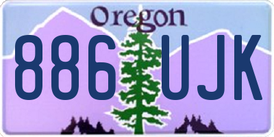 OR license plate 886UJK