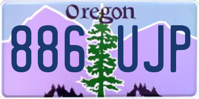 OR license plate 886UJP