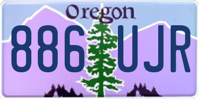 OR license plate 886UJR
