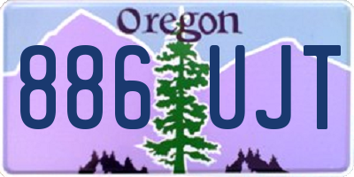 OR license plate 886UJT