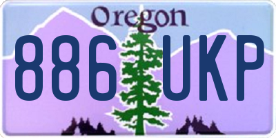 OR license plate 886UKP