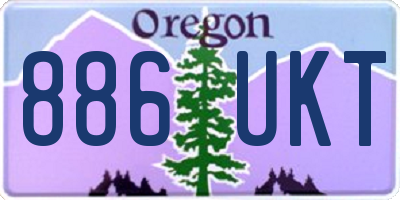 OR license plate 886UKT