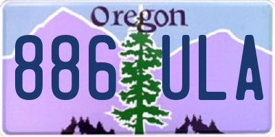 OR license plate 886ULA