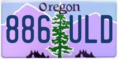 OR license plate 886ULD