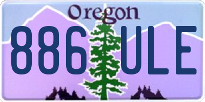 OR license plate 886ULE