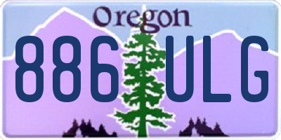 OR license plate 886ULG