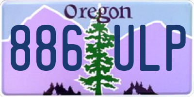 OR license plate 886ULP