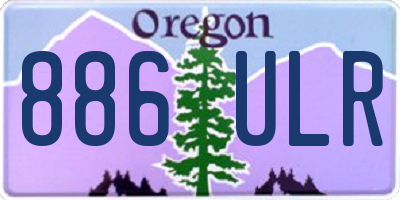 OR license plate 886ULR