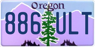 OR license plate 886ULT