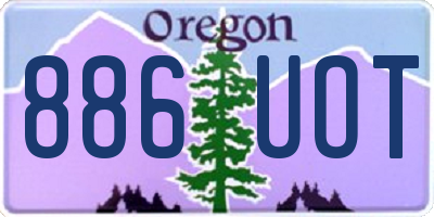 OR license plate 886UOT