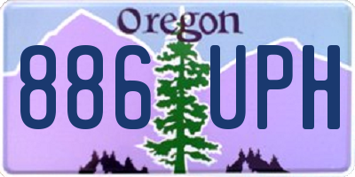 OR license plate 886UPH