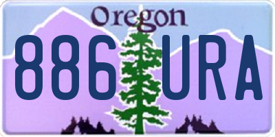 OR license plate 886URA