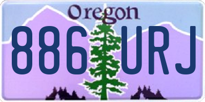 OR license plate 886URJ