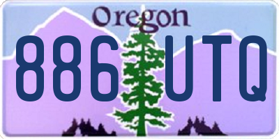 OR license plate 886UTQ