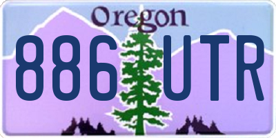OR license plate 886UTR