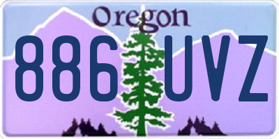 OR license plate 886UVZ